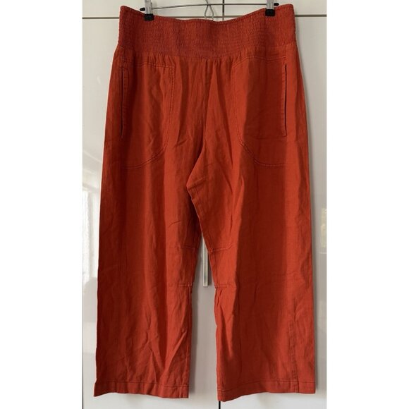 NWT Size L - The Reese Linen Blend Pull-On Barrel Pants Pilcro (NWT US$ 118) - Picture 8 of 16
